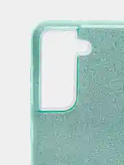 Бирюзовый чехол блестящий SAMSUNG S21