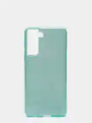 Бирюзовый чехол блестящий SAMSUNG S21