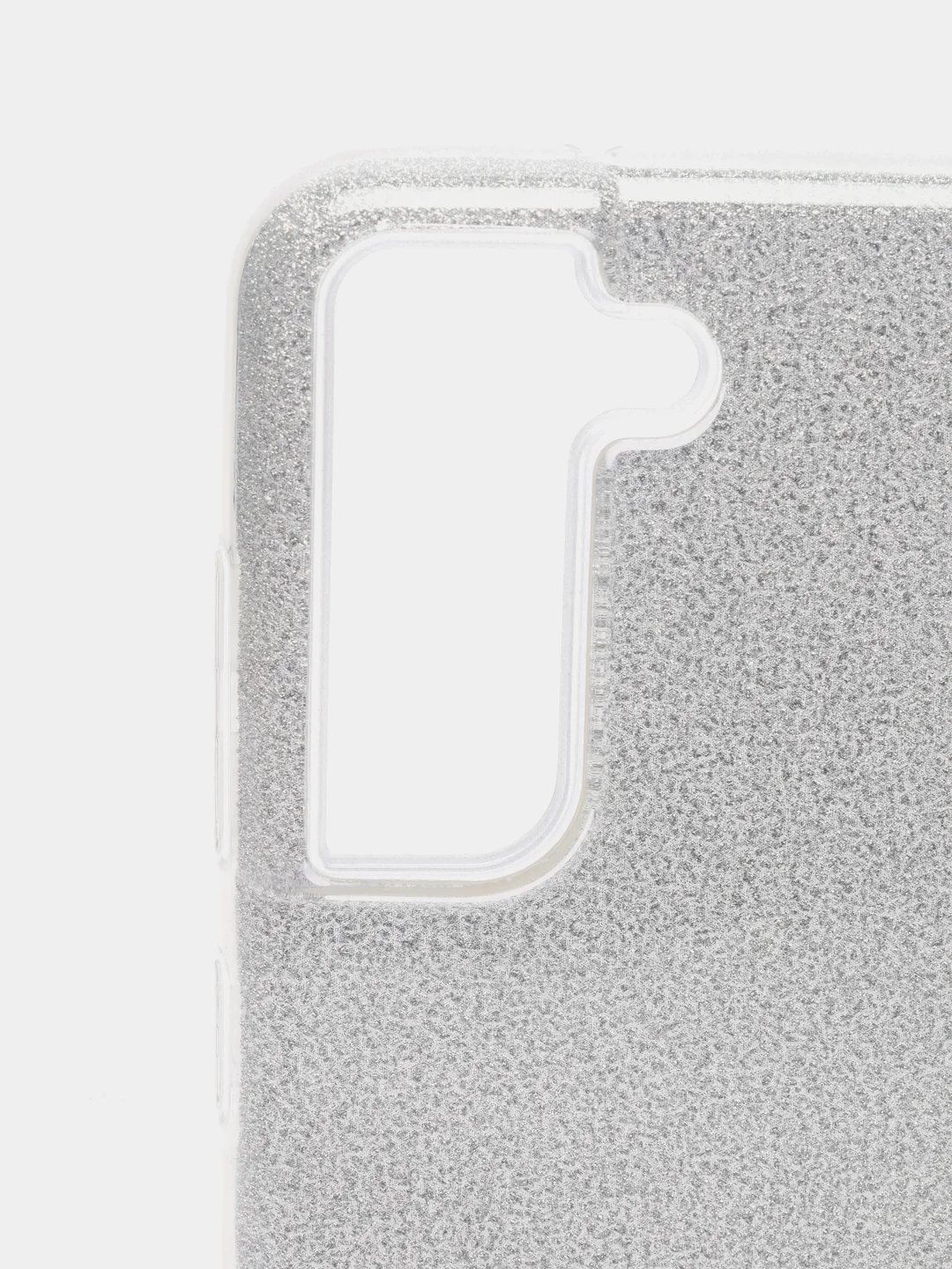 Серебряный чехол блестящий для SAMSUNG S21 FE
