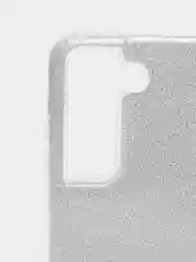 Серебряный чехол блестящий для SAMSUNG S21 FE