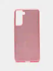Розовый чехол блестящий SAMSUNG S21