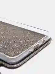 Серебряный чехол-книжка для Samsung J5 2016, J 510