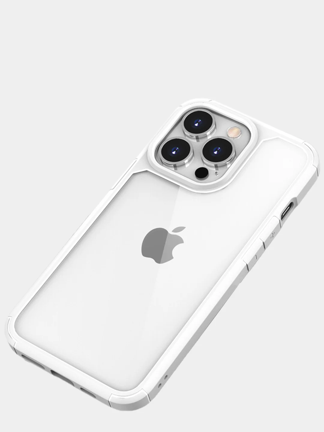 Белый противоударный, прозрачный чехол на iPhone 13 / 13 Pro / 13 Pro max / 13 mini