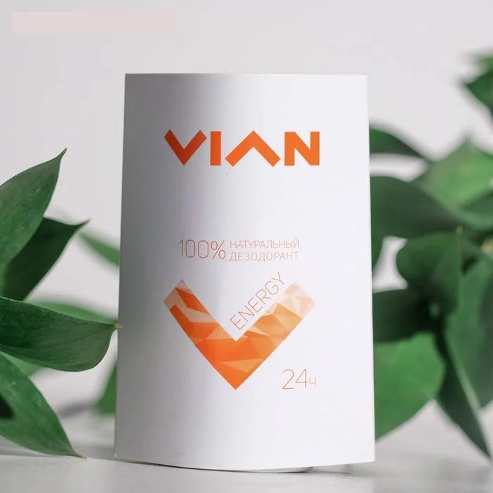 Оранжевый дезодорант натуральный  VIAN (ВИАН), 50 мл