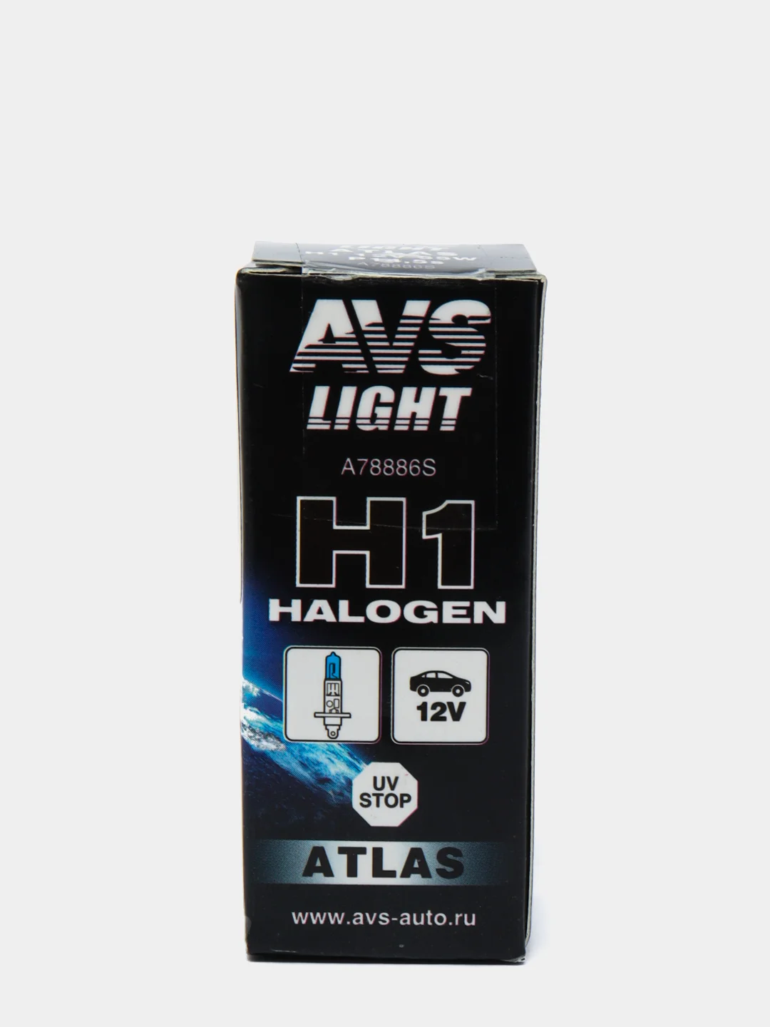 Автомобильная галогеновая лампа AVS ATLAS BOX H1 12V 55W