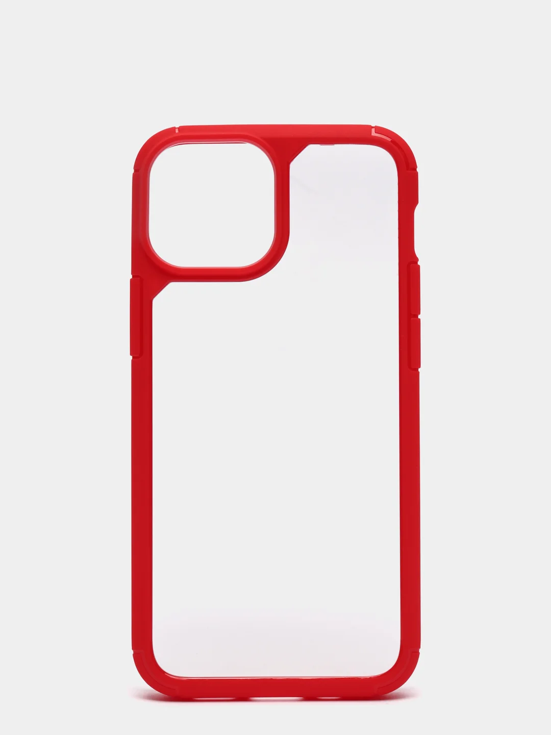 Красный противоударный, прозрачный чехол на iPhone 13 / 13 Pro / 13 Pro max / 13 mini