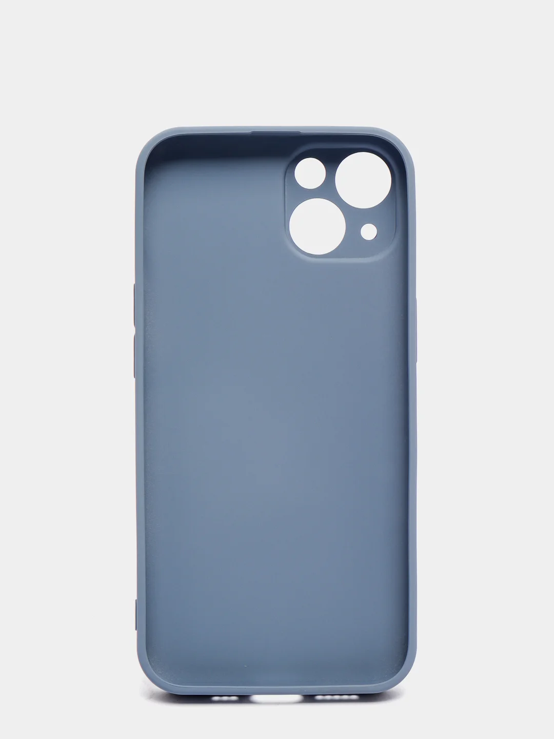 Индиго чехол для  iPhone 13, Айфон 13 силиконовый со стеклянной панелью