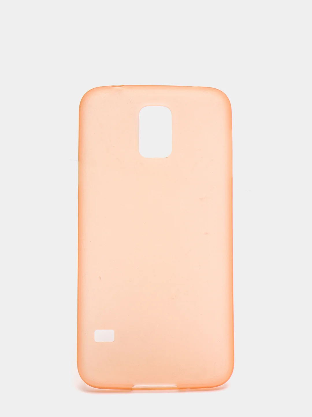 Оранжевый чехол Samsung S5 пластиковый