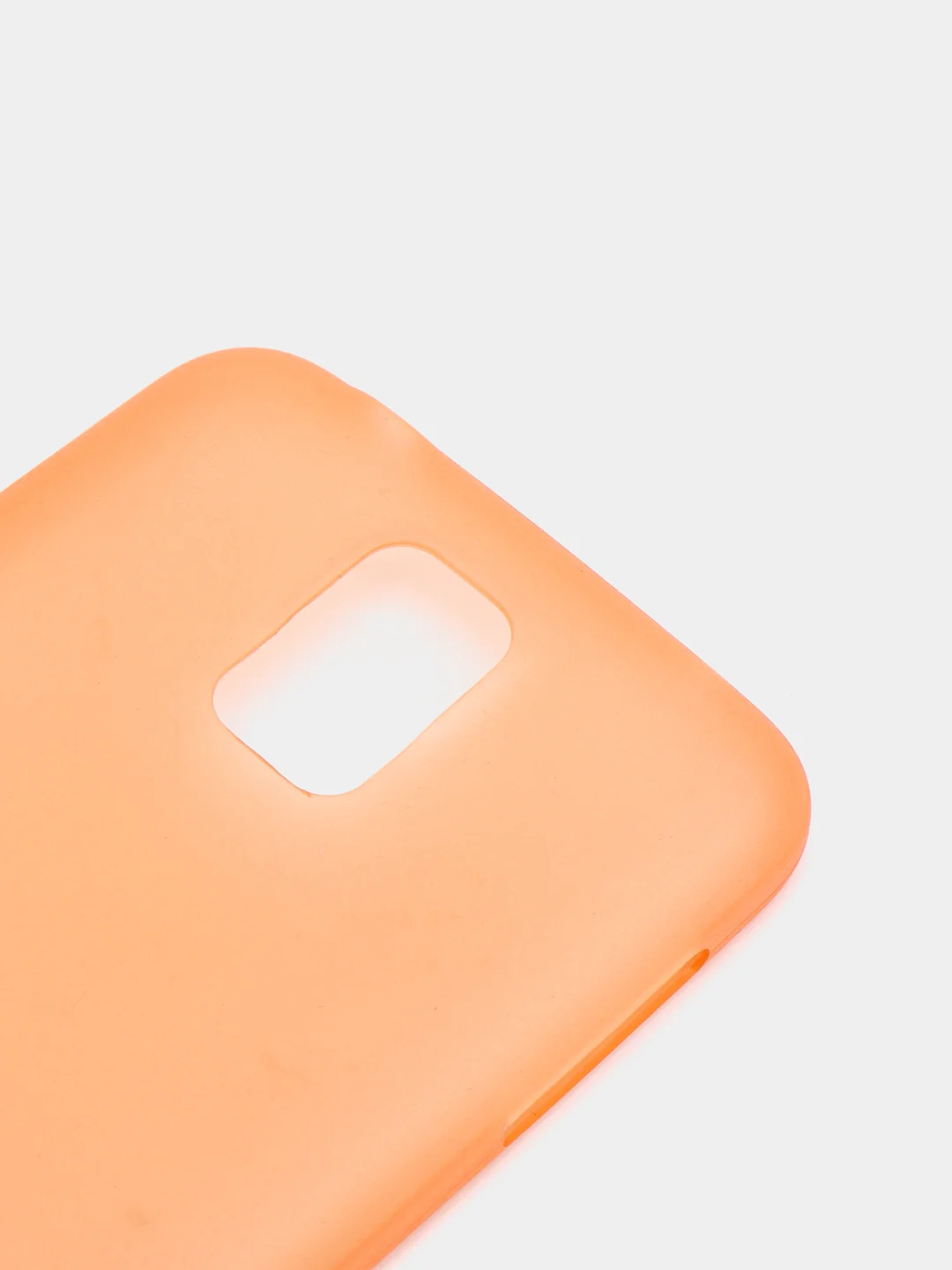 Оранжевый чехол Samsung S5 пластиковый