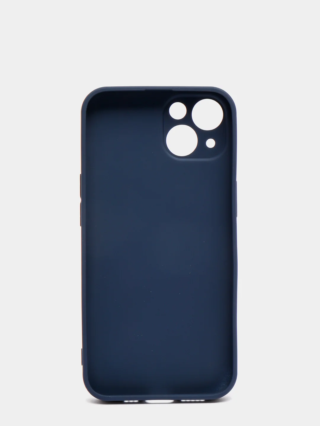 Индиго чехол для  iPhone 13, Айфон 13 силиконовый со стеклянной панелью