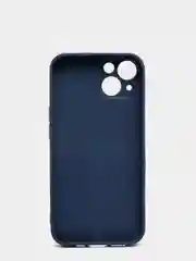 Индиго чехол для  iPhone 13, Айфон 13 силиконовый со стеклянной панелью