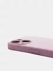 Бежевый меланж чехол для  iPhone 13, Айфон 13 силиконовый со стеклянной панелью