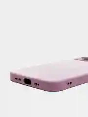 Бежевый меланж чехол для  iPhone 13, Айфон 13 силиконовый со стеклянной панелью