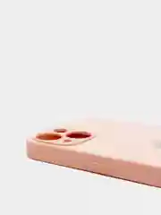 Пудровый чехол для  iPhone 13, Айфон 13 силиконовый со стеклянной панелью