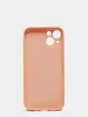 Пудровый чехол для  iPhone 13, Айфон 13 силиконовый со стеклянной панелью