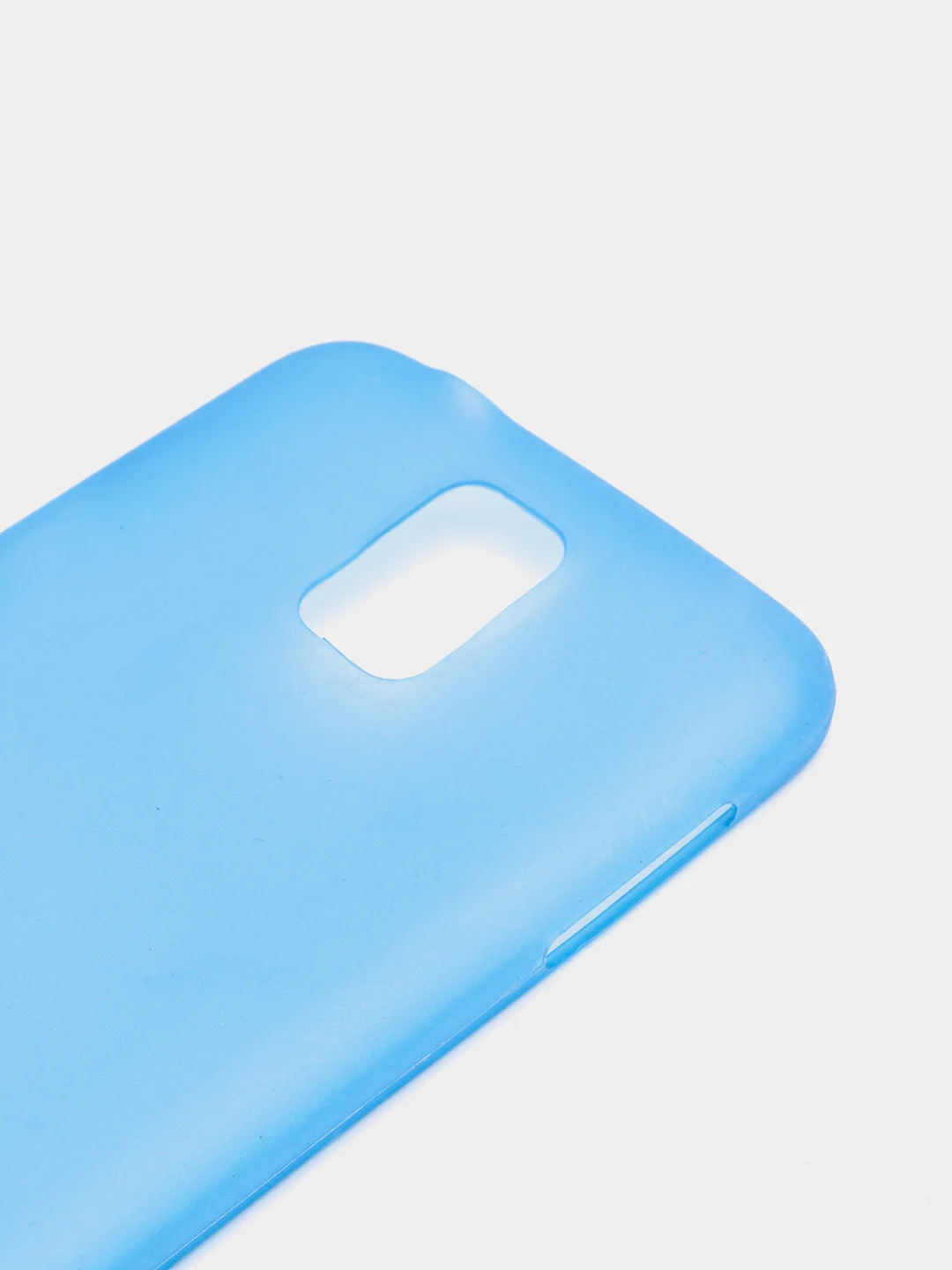Светло-синий чехол Samsung S5 пластиковый