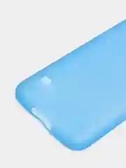 Светло-синий чехол Samsung S5 пластиковый