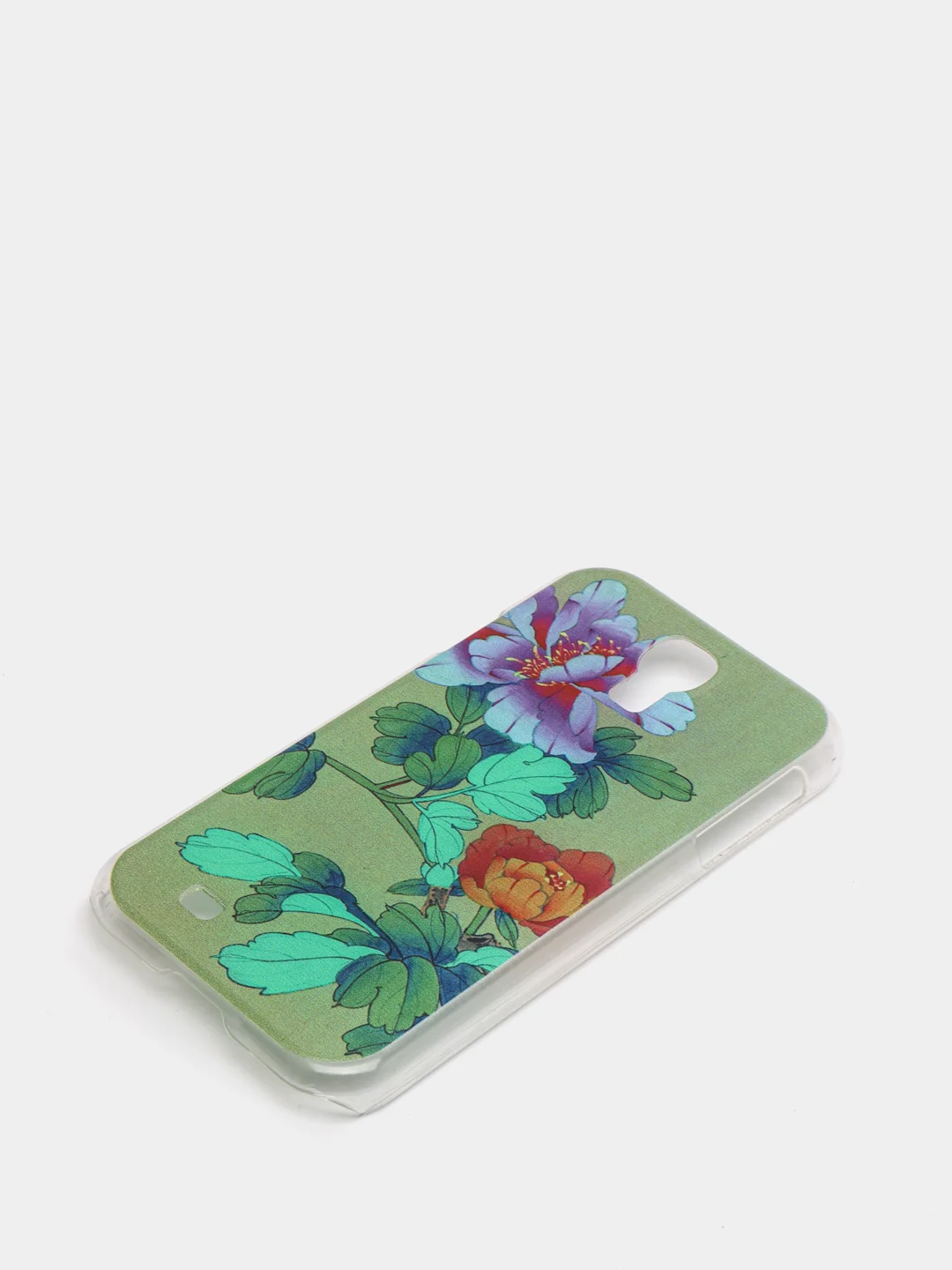 Зеленый чехол Samsung S4  пластиковый