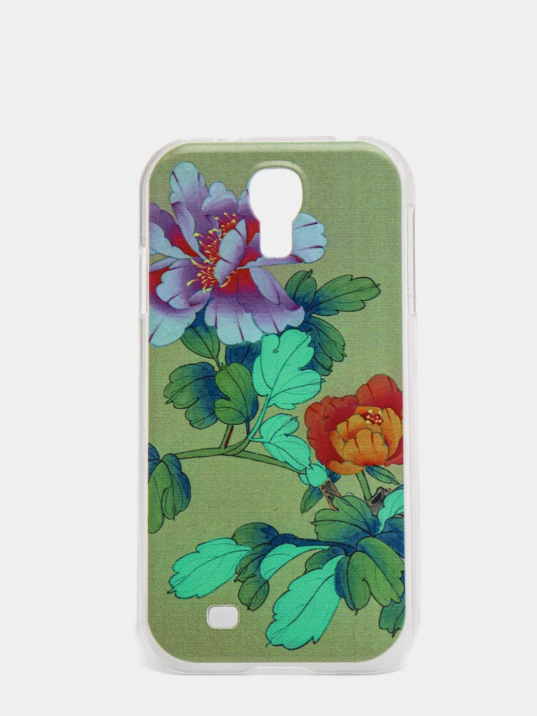 Зеленый чехол Samsung S4  пластиковый