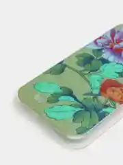Зеленый чехол Samsung S4  пластиковый