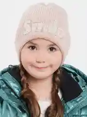 Пудровый шапка Minzy Smile, ангора