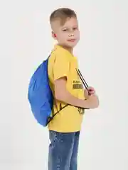 Лазурный мешок (сумка, рюкзак) для вещей и сменной обуви
