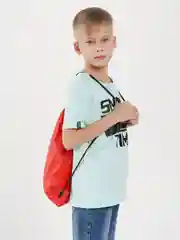 Алый мешок (сумка, рюкзак) для вещей и сменной обуви