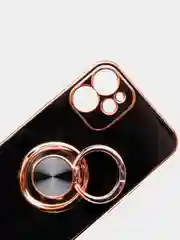 Черный чехол для Apple iPhone с кольцом для 6/6S/ 7/8 plus/11/11pro/ XR/XS/SE/ 12/12 Pro Max