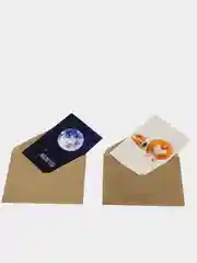 Открытка в крафтовом конверте