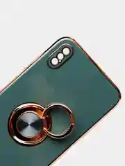 Зеленый чехол для Apple iPhone с кольцом для 6/6S/ 7/8 plus/11/11pro/ XR/XS/SE/ 12/12 Pro Max