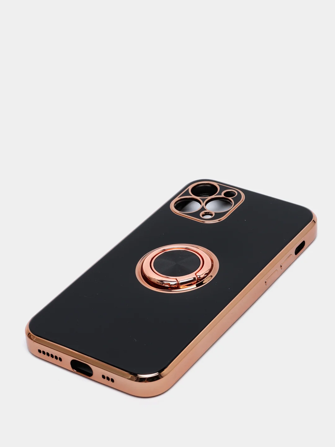 Черный чехол для Apple iPhone с кольцом для 6/6S/ 7/8 plus/11/11pro/ XR/XS/SE/ 12/12 Pro Max