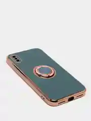 Зеленый чехол для Apple iPhone с кольцом для 6/6S/ 7/8 plus/11/11pro/ XR/XS/SE/ 12/12 Pro Max