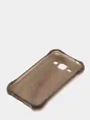 Тёмно-коричневый чехол силиконовый Samsung J1 2015