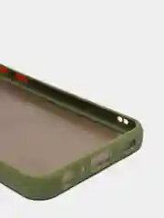Салатовый чехол для Samsung A03 Core с защитой камеры и с бархатом внутри