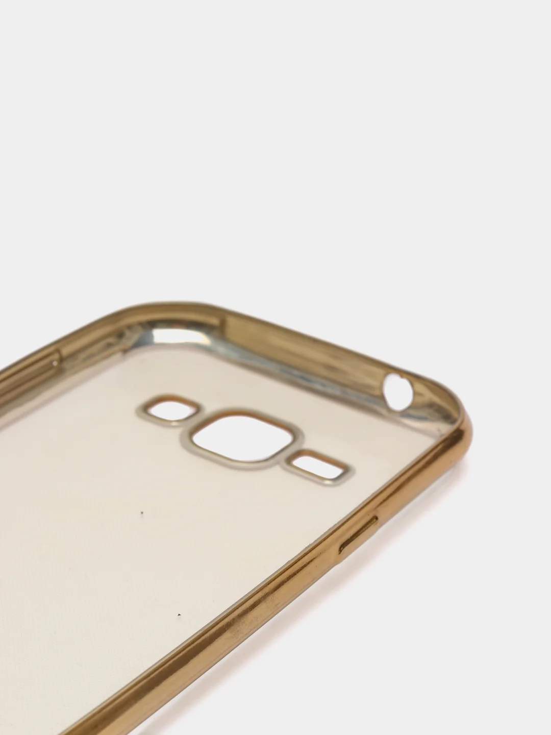 Золотой чехол силиконовый Samsung J1 2015