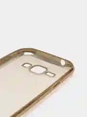 Золотой чехол силиконовый Samsung J1 2015