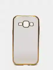 Золотой чехол силиконовый Samsung J1 2015