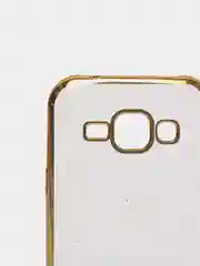 Золотой чехол силиконовый Samsung J1 2015
