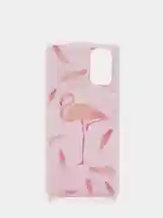 Розовый чехол Samsung Galaxy S20, S20+ / S20 Plus, S20 Ultra прозрачный силиконовый с рисунком