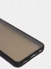 Черный чехол Samsung A03 c защитой камеры и бархатом внутри