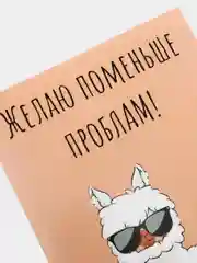 Открытка "Желаю поменьше проблам!"