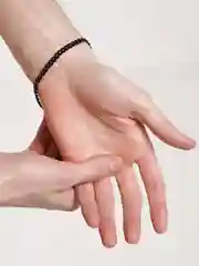 Черный мужской браслет, цепочка на руку