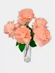 Кораллово-розовый искусственные букет "Пионы", цветы искусственные