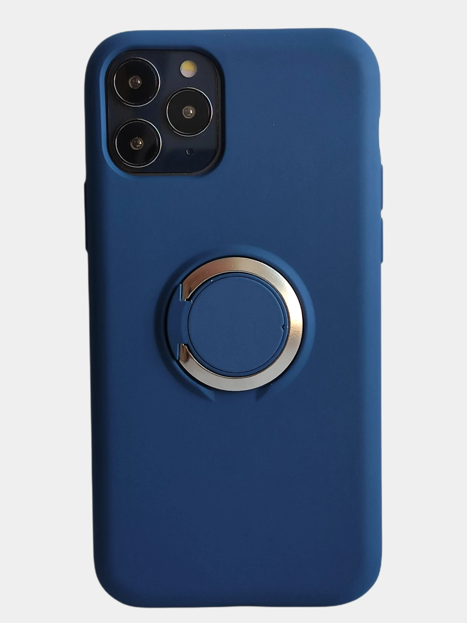 Индиго чехол накладка однотонный с кольцом и без для iphone 11 pro max xr xs xs max 7+ 8 plus 6s