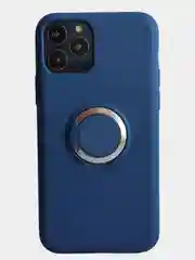 Индиго чехол накладка однотонный с кольцом и без для iphone 11 pro max xr xs xs max 7+ 8 plus 6s