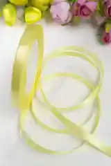 Желтый лента атласная, 0,6 см х 23 м, разные цвета