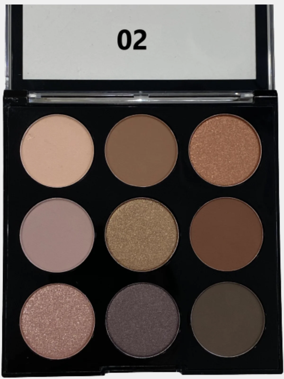Бежевый тени для век DIAMOND Eyeshadow Palette  DoDo Girl, 9 оттенков