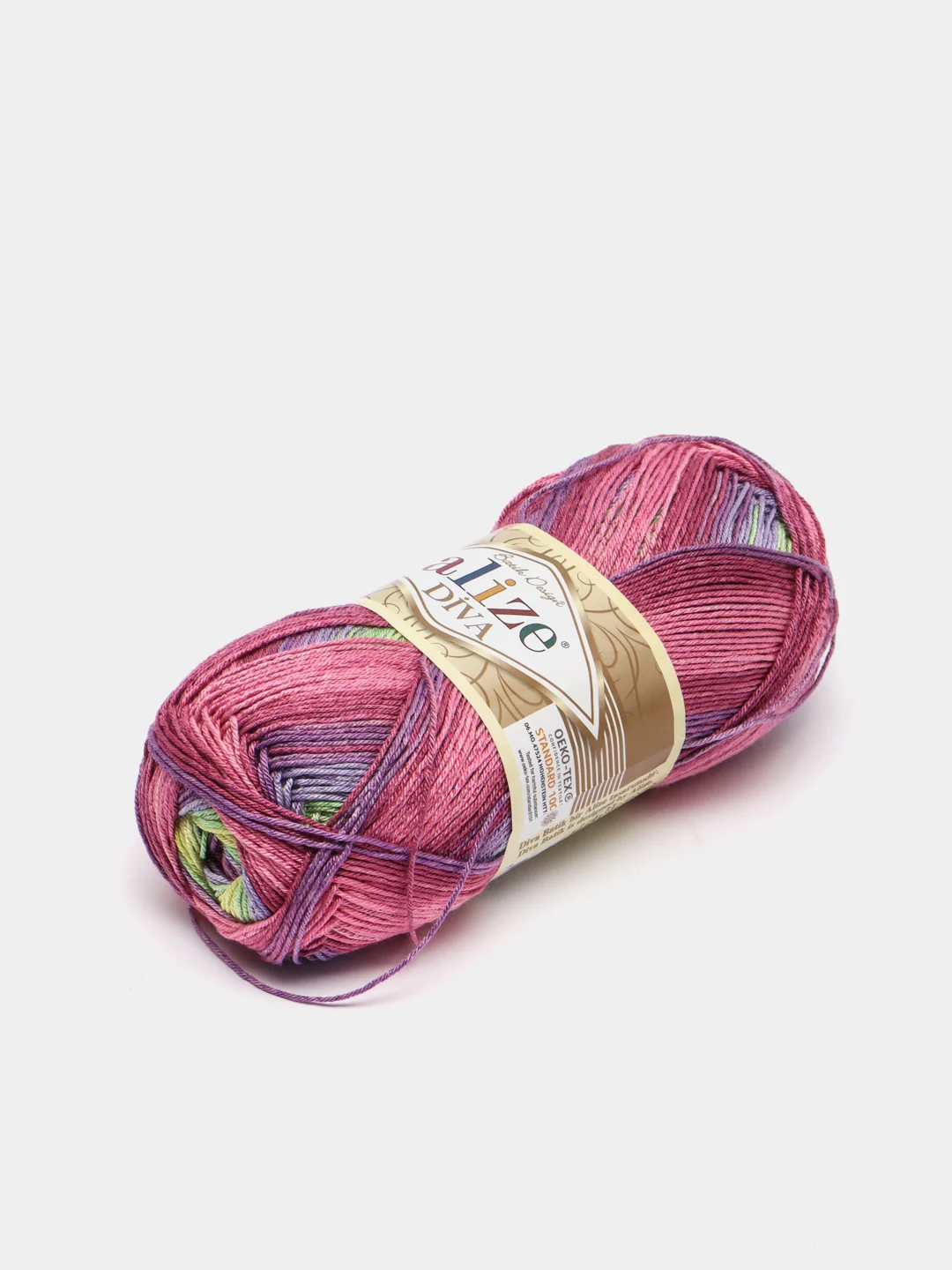 Пурпурный пряжа Alize Diva Batik 100% Микрофибра 100г 350м