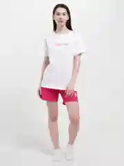 Розовый женский костюм футболка и шорты