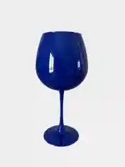 Индиго бокал для вина стеклянный, цветной